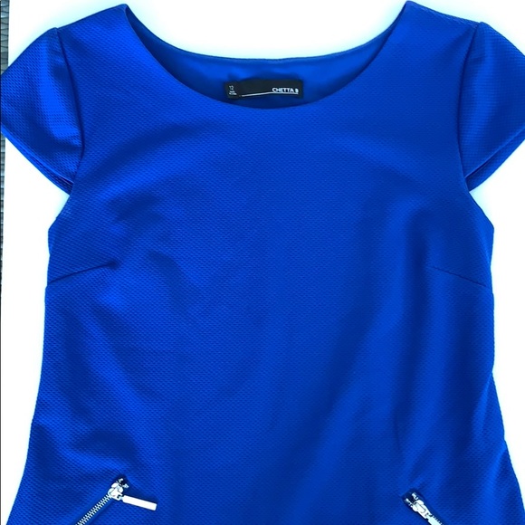 Chetta B Dresses & Skirts - Short Sleeve Royal Blue Dress